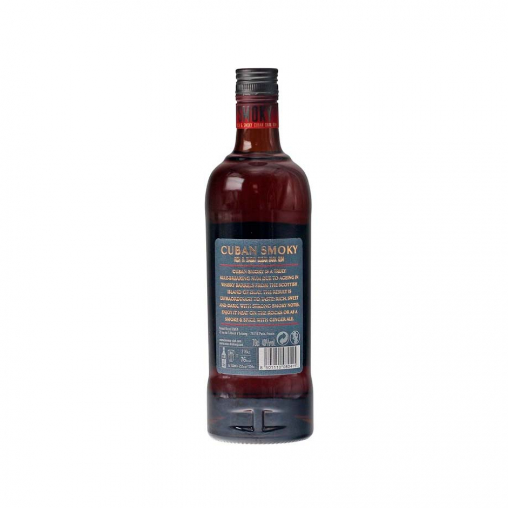 Havana Club Cuban Smoky rum 40 % vol (700 ml) - Imagen 2