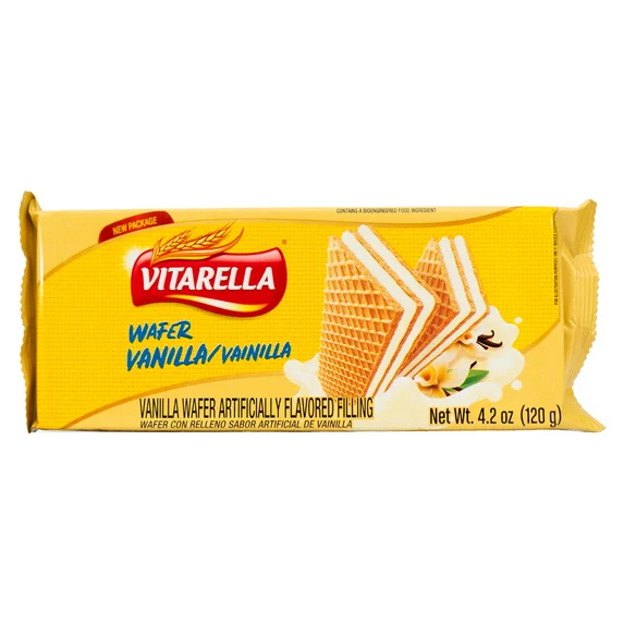 Vitarella Galleta de Oblea de Vainilla Horneada 5 Oz
